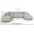 Camden 3-Piece Plush Upholstered Sectional with Chaise-135574206-135574207