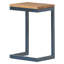 Table d'appoint en bois de sapin naturel - petite, pour un look frais avec table en fer
