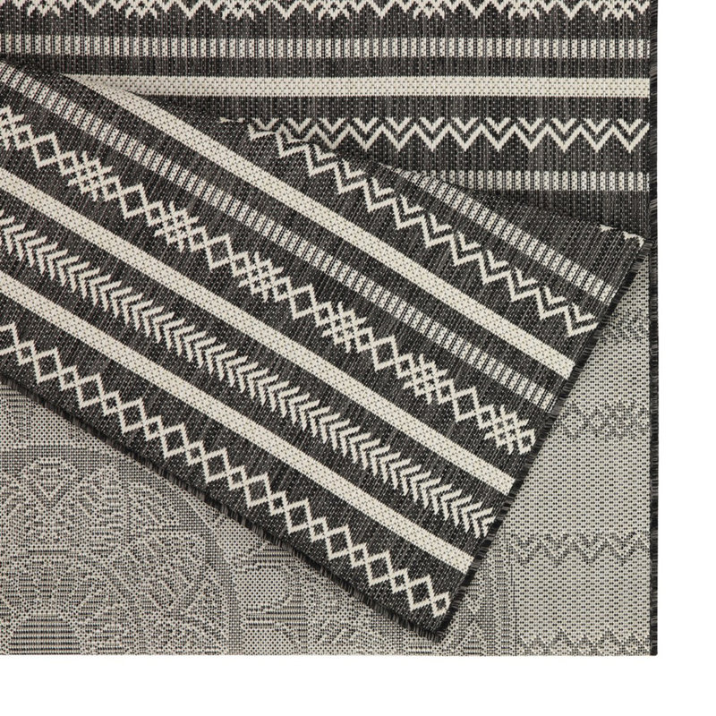 Anthracite 7 Ft. 10 In. X 10 Ft. 3 In. Indoor/Outdoor Area Rug, Rectangle 7'10" x 10'3"