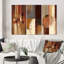 «Chocolate City At Horizon I», reproduction sur toile 3 pièces-840015736