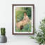 Portrait of a Young Woman by Bruno Liljefors - Framed Print-62759127-62759130