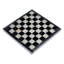 Mini jeu d'échecs gris et ivoire en onyx et marbre gris et ivoire