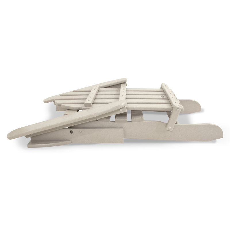 Chaise Adirondack pliante POLYWOOD Classic Adirondack, Sable