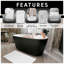 Luxury Zero Twist Bath Mat Set 2 Piece Plush Microfiber Bathroom Rug & Pedestal Mat Non Slip Absorbent Washable-809841225