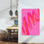 Untitled Abstract Bold Colorful Lilac Violet Wall Art Print 1 Piece Wrapped Canvas Wall Art-21173468