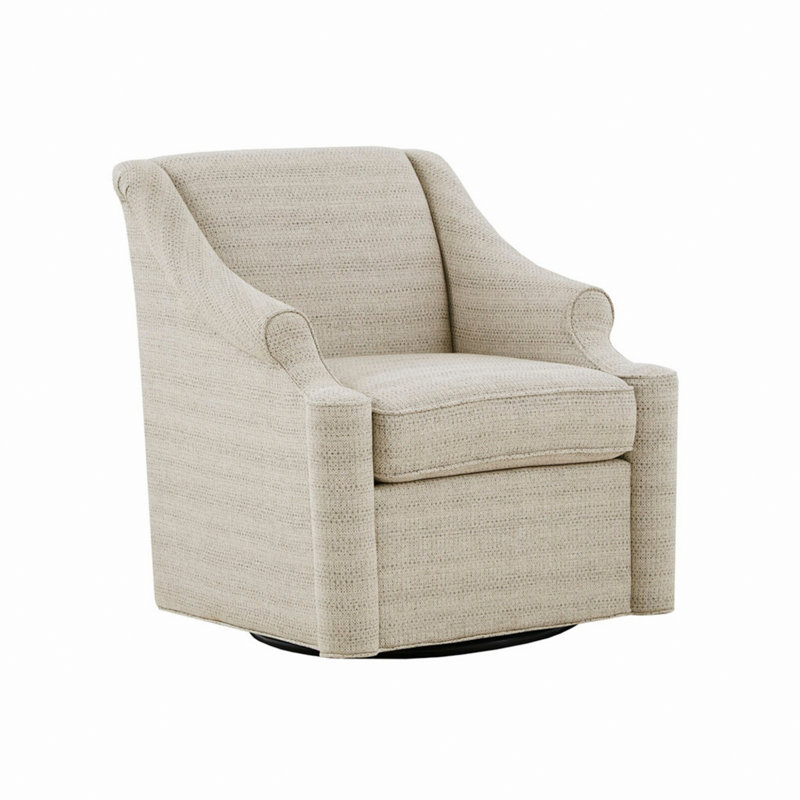 Chaise pivotante rembourrée pour le salon