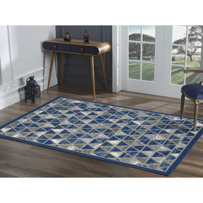 Tapis bleu Barlow