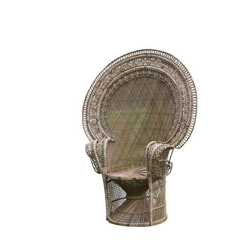 Romulus Upholstered Armchair, Natural
