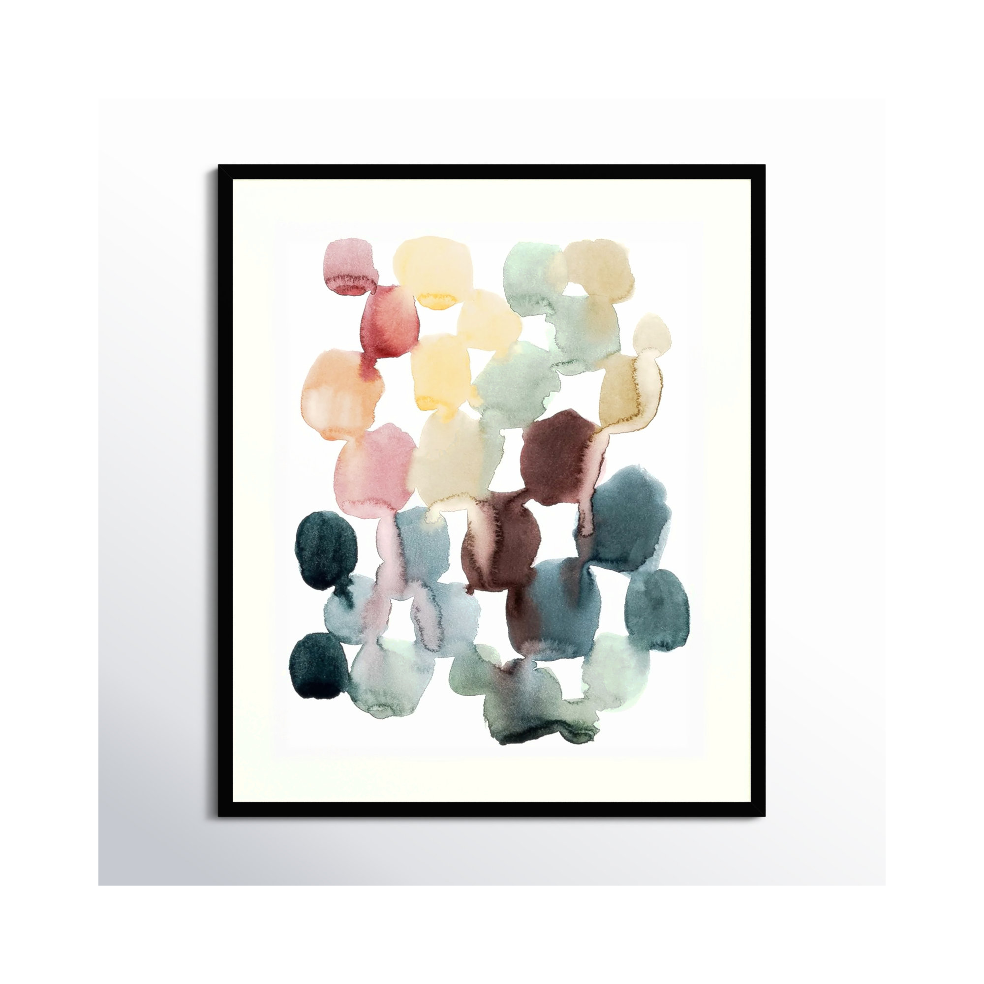 Desert Stones II by Grace Popp, Black Framed Paper, 41" H x 33" W