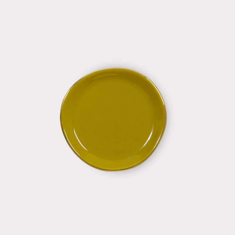 Assiette Good Morning, Vert terre d'ombre