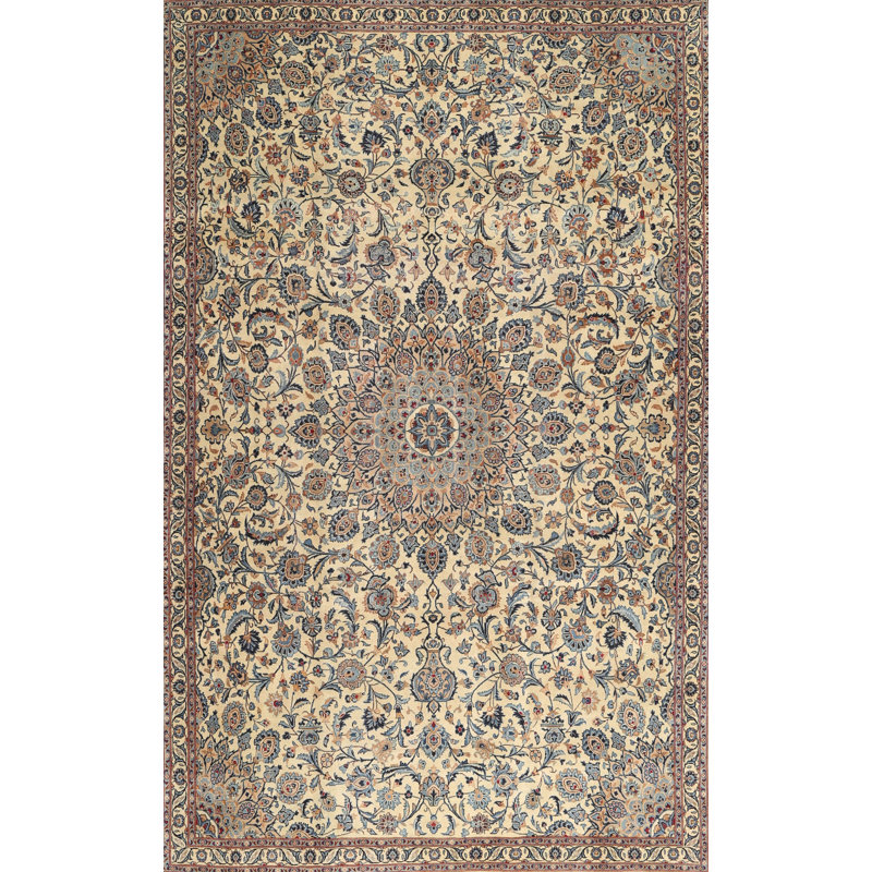 Tapis traditionnel beige/bleu area, Rectangle 2 pi x 3 pi