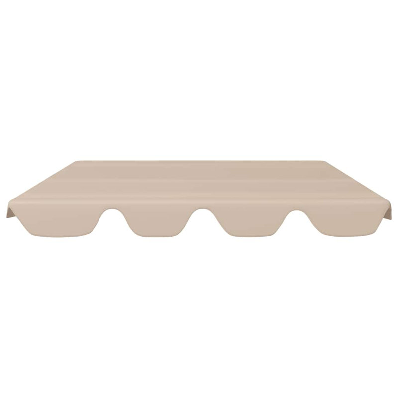 Auvent de remplacement en tissu orange Maylin, L 59,1 po / 51,2 po x P 41,3 po / 27,3 po, Beige