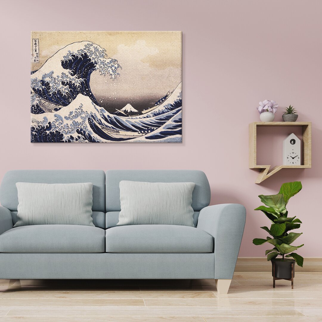 Leinwandbild The Great Wave Off Kanagawa von Katsushika Hokusai