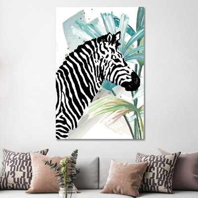 Tropical Zebra by Patricia Pinto - Wrapped Canvas Painting