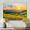 «Countryside Rolling Hills At Golden Hour I», impression sur toile encadrée