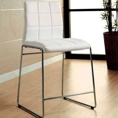 Chaises de salle à manger modernes modernes à hauteur de comptoir avec structure - 2 pièces