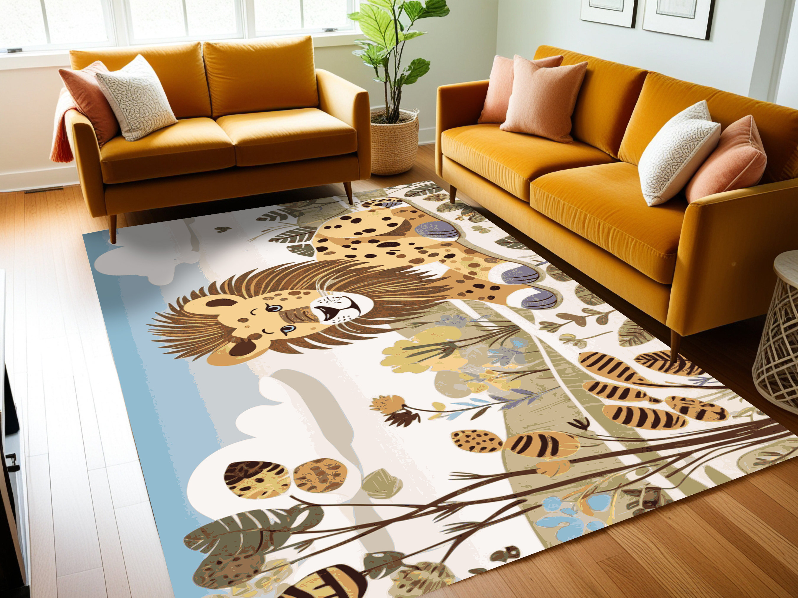 Indigo Safari Washable Cute Animals Kids Rug - Wayfair Canada