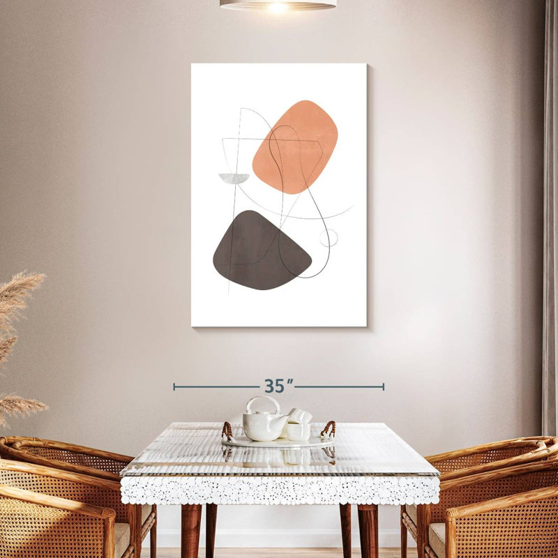 Avery Abstract Composition With Lines XV, 45" H x 30" W