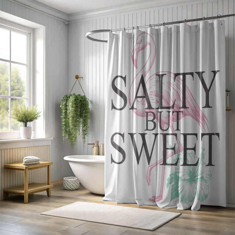 Tomico Shower Curtain, 74"H x 71"W