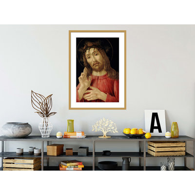 «The Christ ressuscité» par Sandro Botticelli - Estampe numérique encadrée