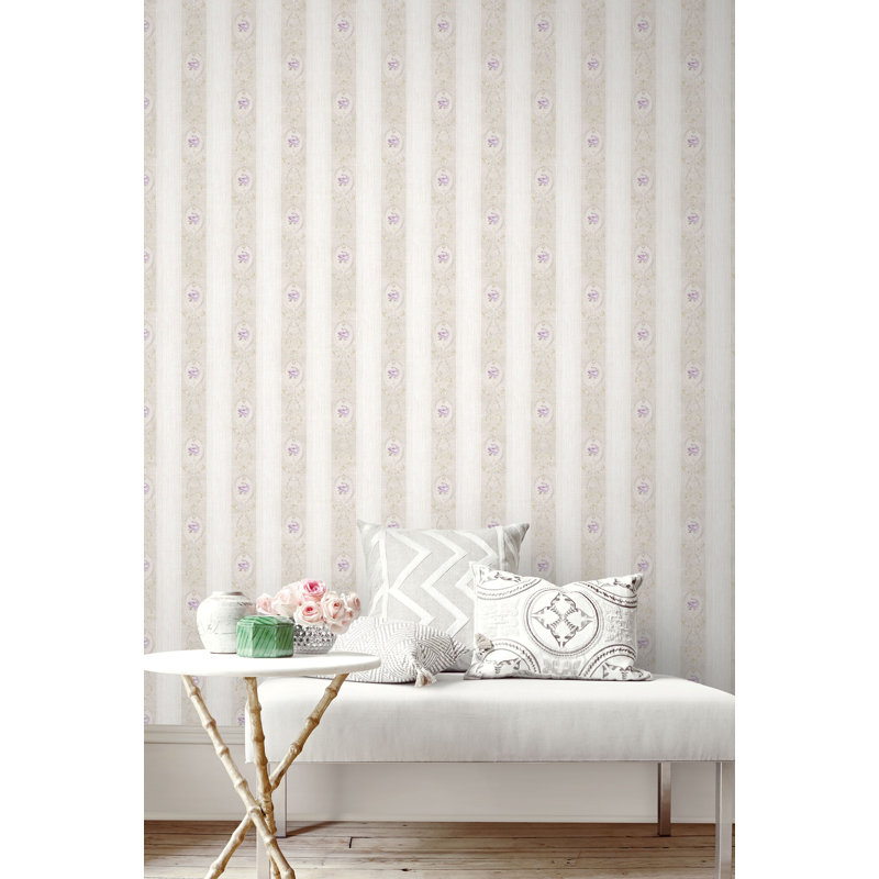 Striped Double Roll, Light Beige