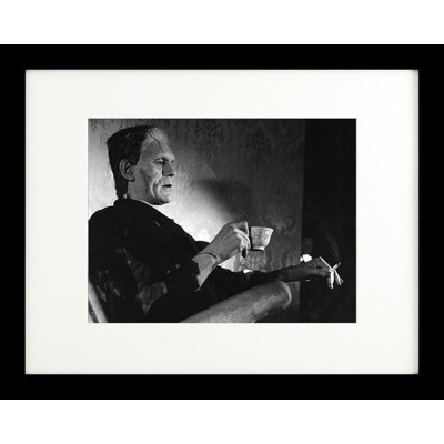 " Even Monsters Need A Break Boris Karloff As Frankenstein "
