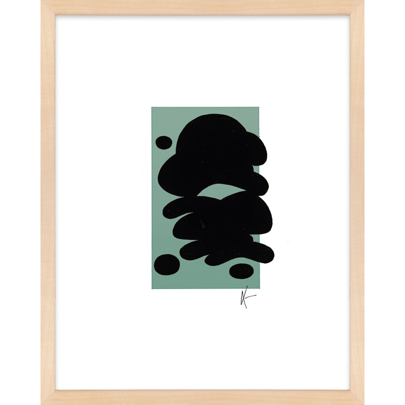 Serenity 1.3 Print by Lee Lessem, 20" H x 16" W x 1.25" D, Brown Framed