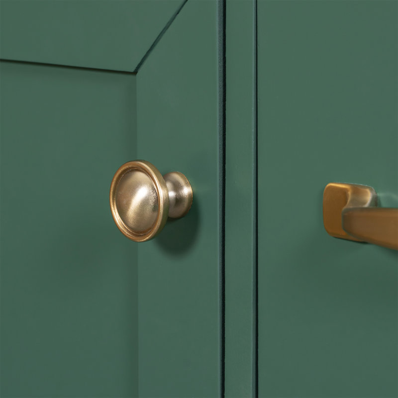 Meuble-lavabo 36 po sans lavabo, Vert, Or