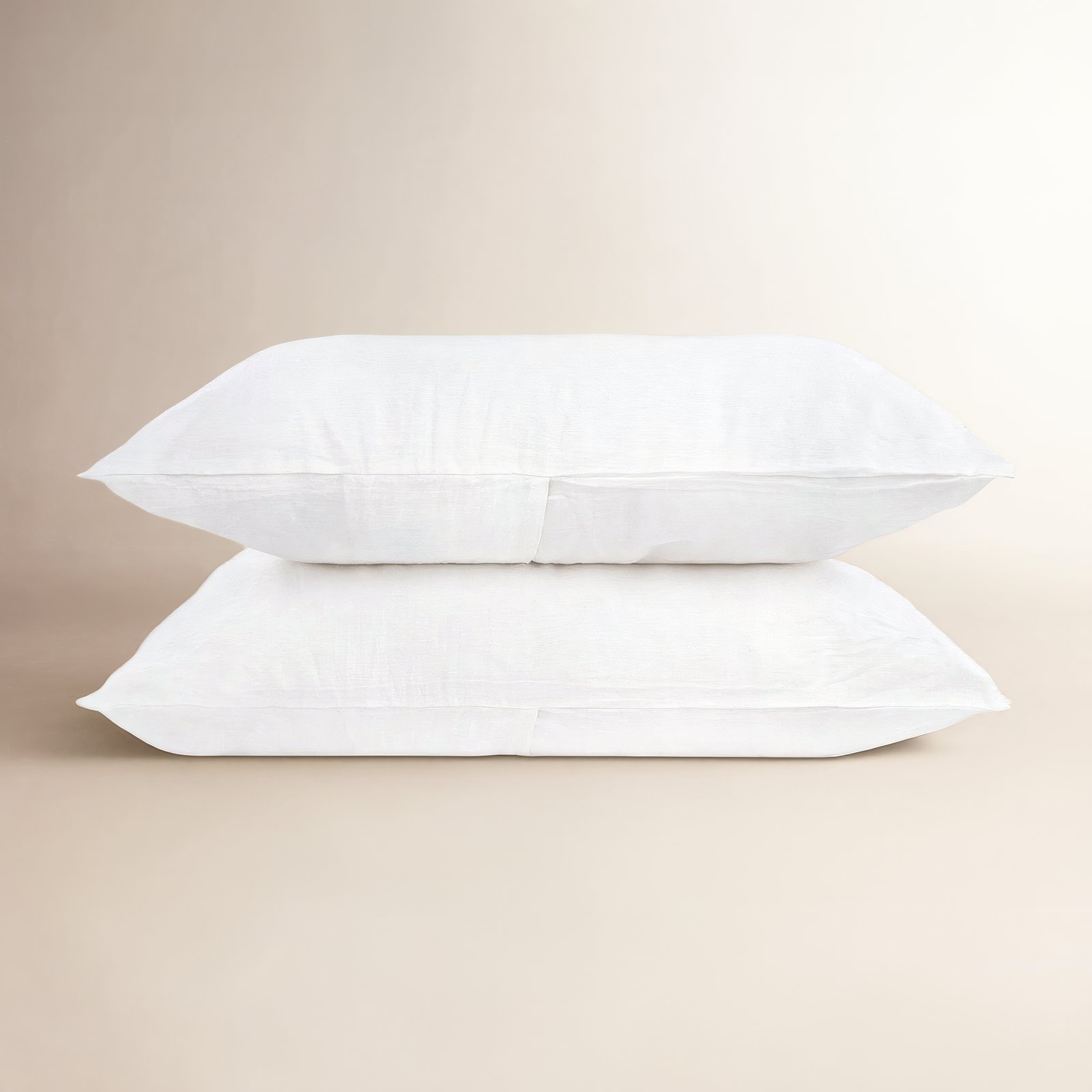 Linen Pillowcase, King Pillowcase, White