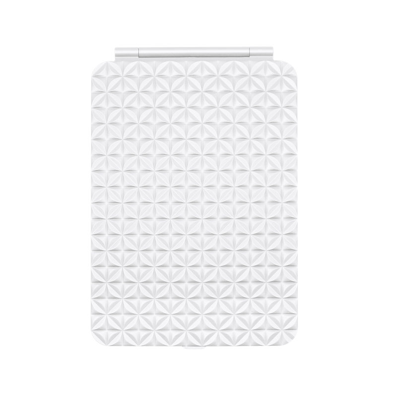 Mini miroir de maquillage Alven Fleur Touch Pad, Blanc