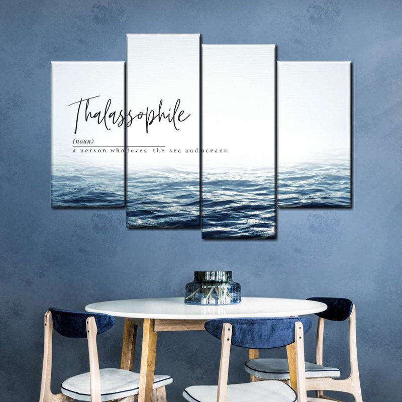 «Thalassophile», impression sur toile, H 22 po x l 36 po x P 1 po
