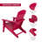 Marina Weather-Resistant HDPE Foldable Outdoor Adirondack Chair-68249199