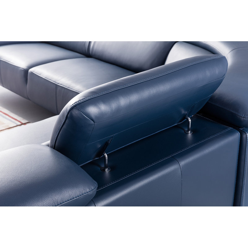 Canapé modulaire en cuir 119 po