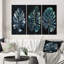 Philodendron feuille III sur toile, reproduction de 3 pièces-747334210
