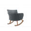 Chaise berçante minimaliste contemporaine 29,5 po avec coussins en polyester doux-1412300397-1412300369
