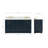 Freitas 67'' Solid Wood Single Bathroom Vanity in Midnight Blue with 1.5'' Carrara Marble Top, Center, Rectangle Sink-1073546075-1030856757