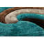 Tapis brun / bleu / noir à poils longs Thionville-108862796