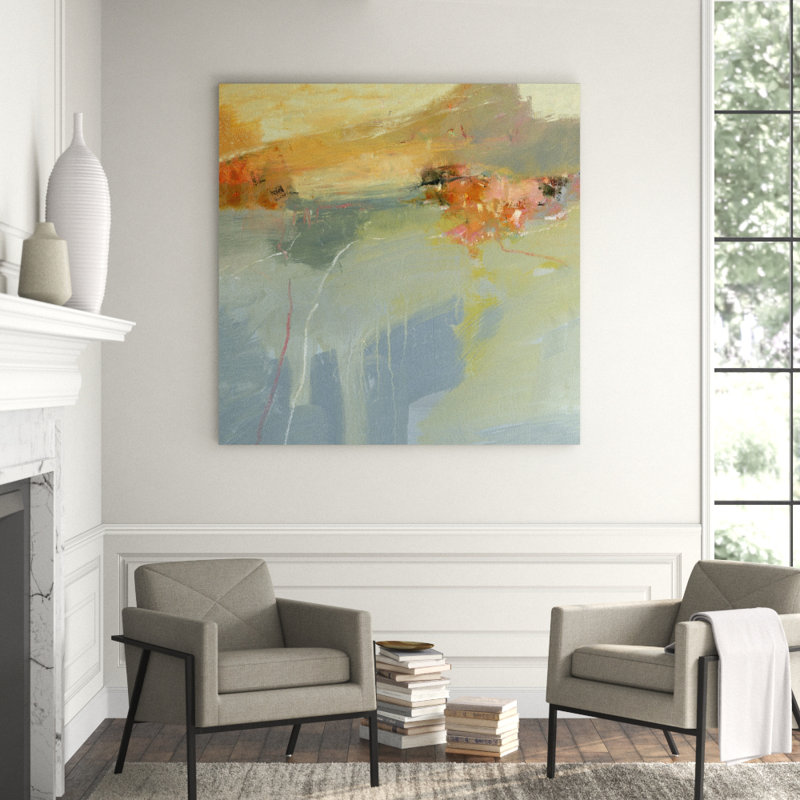 Poised Between 1' Framed Print on Canvas