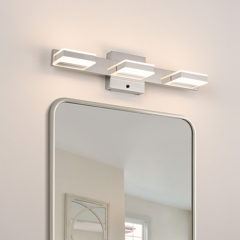 Charnessa Dimmable LED Vanity Light 3000K/4000K/5000K CCT Adjustable, 3, Chrome