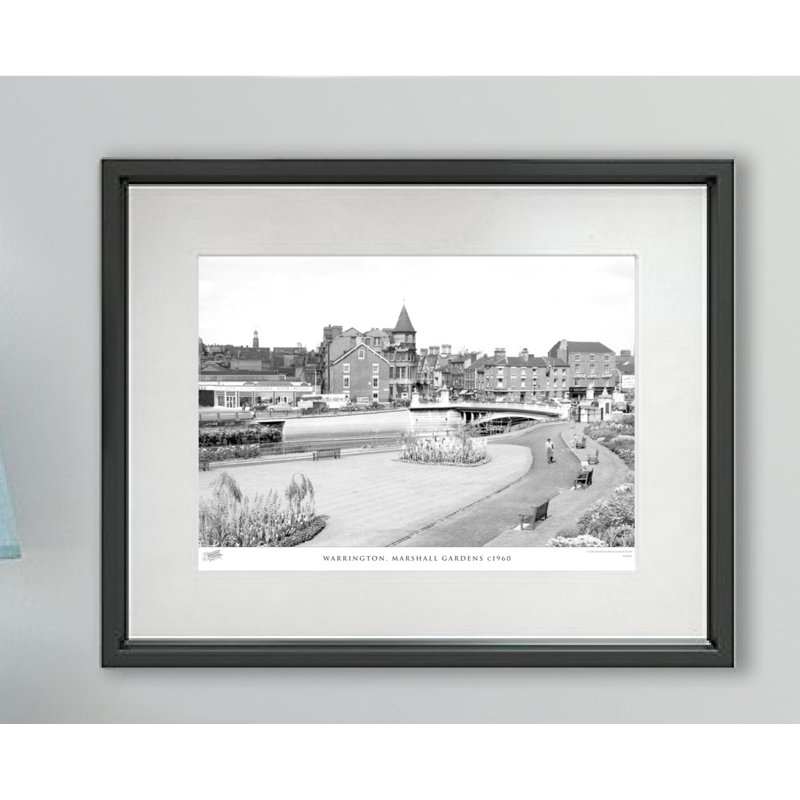 Warrington, Marshall Gardens C1960 - Single Picture Frame Print, 60cm H x 80cm W x 2.3cm D