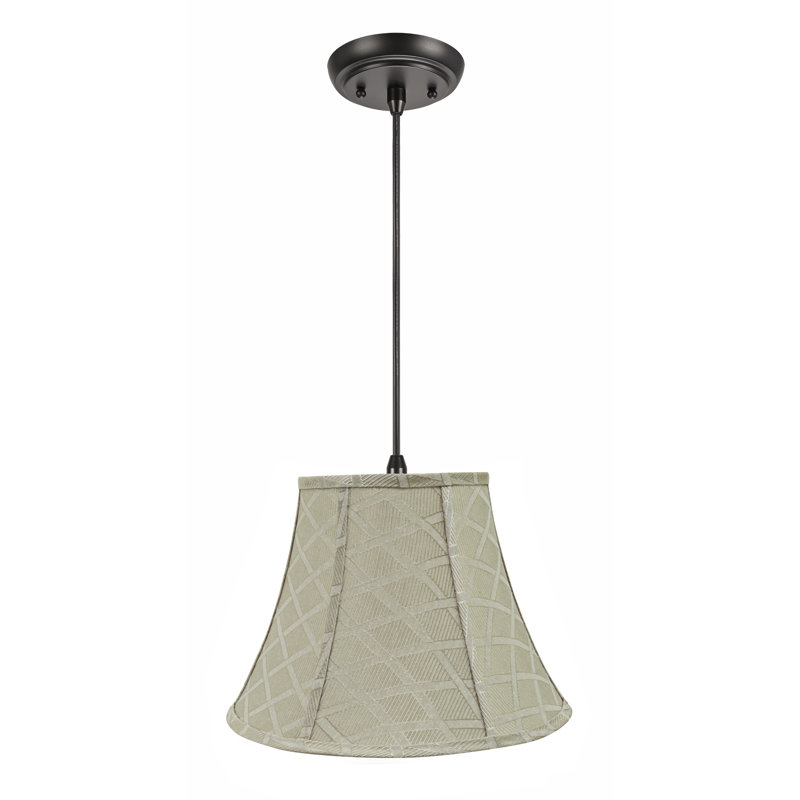 Luminaire suspendu 1 lumière à cône simple Annalise, Gris