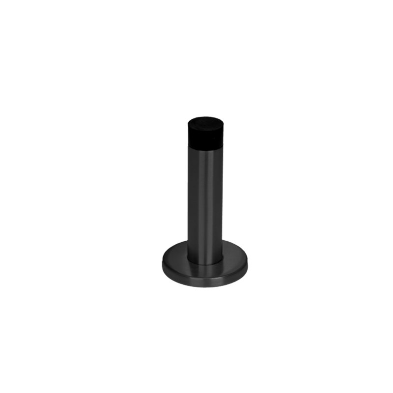 Butoir de porte mural en acier inoxydable, Noir satiné