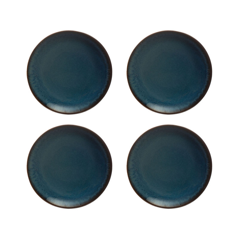 Reactive Dinnerware Side Plates, Blue