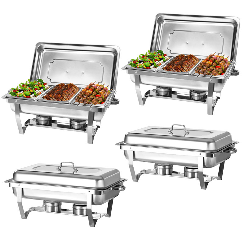Ensemble de buffet à vaisselle 8qt avec plateau de 1/3 pour le mariage