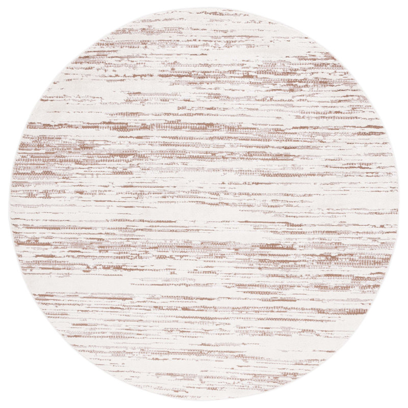 Tapis abstrait Alamo Performance, Rond 6 pi 7 po