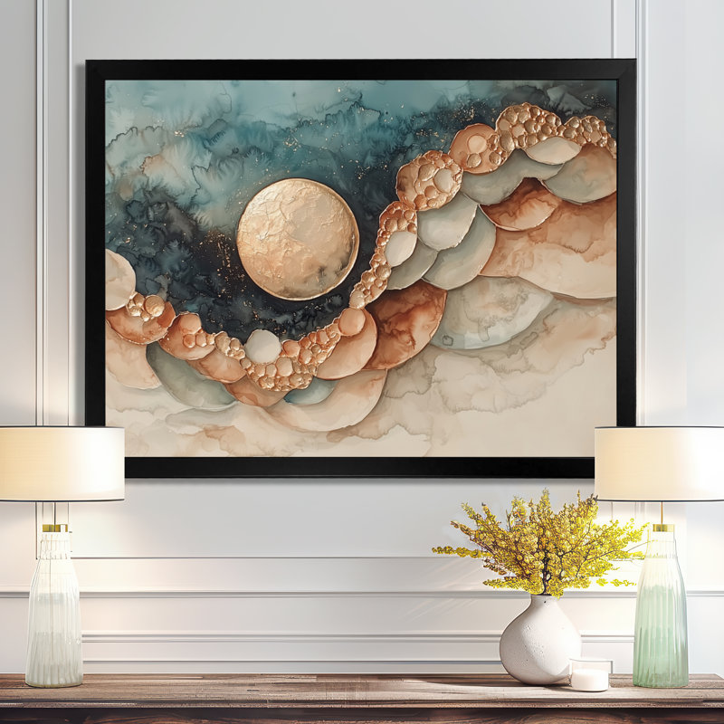 Maday - Fantasy Wall Art, H 12 po x l 20 po, Picture Framed, Noir, noir, noir, noir