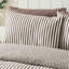Brushed Stripe Cotton Reversible Duvet Cover Set-132903022-132976387