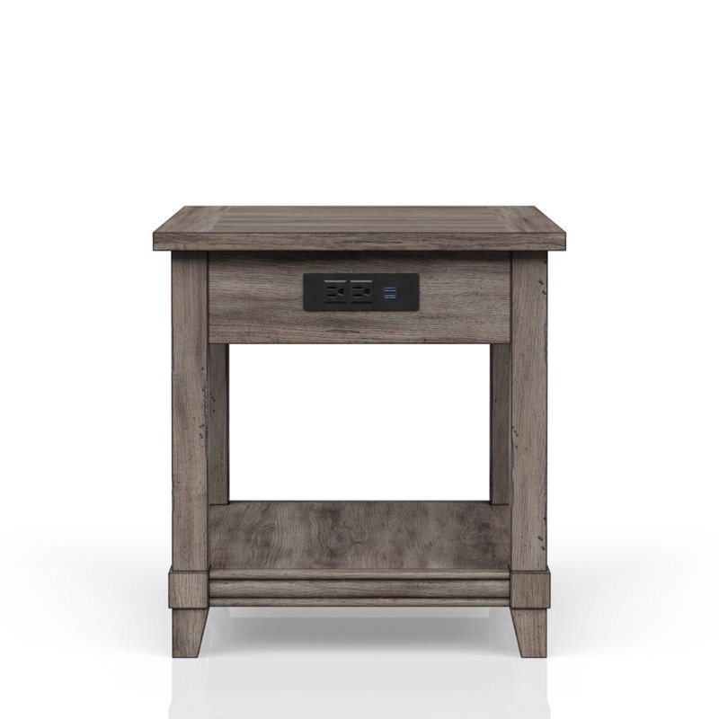 End Table W/ Storage Drawer & USN
