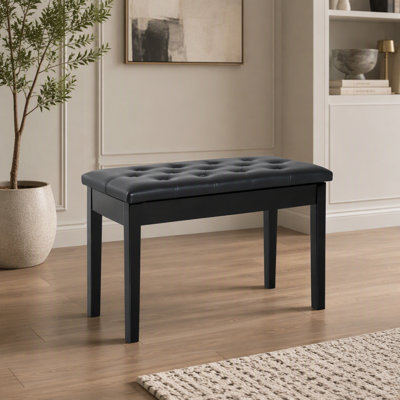Faux Leather Upholstered Bench