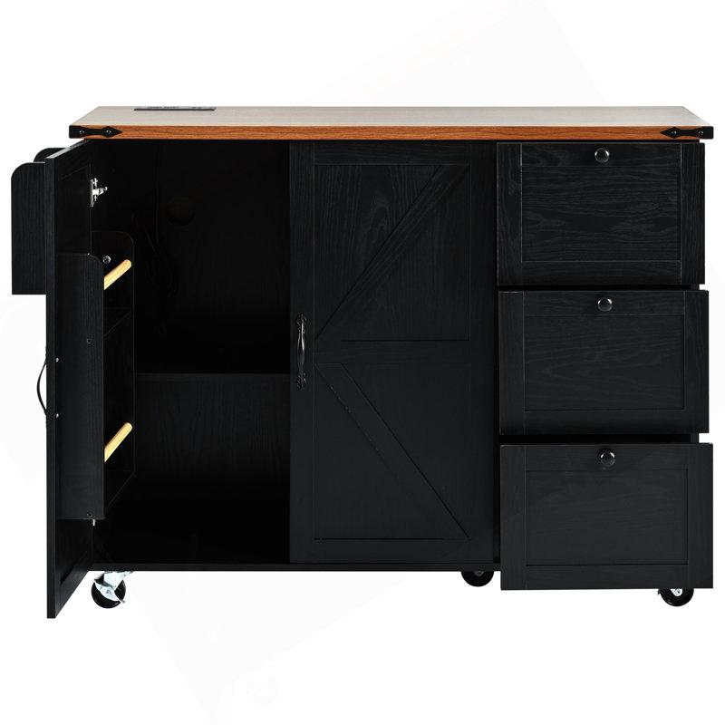 Versatile Farmhouse Kitchen Island With Advanced Features For Optimal Functionality